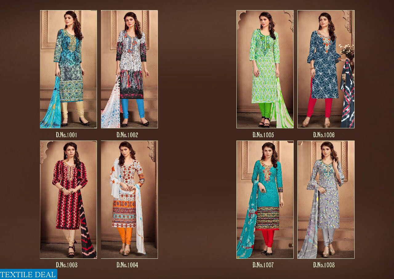 Radhika Afiya Wholesale cotton Work dress material